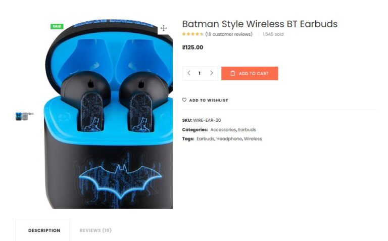 Rs 125 Only On Thespark Shop Batman Style Wireless Bt Earbuds